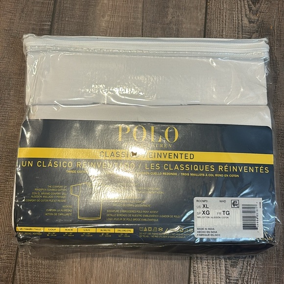 Polo Ralph Lauren Men's Classic Undershirt 3 Pack - Picture 4 of 6